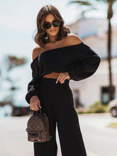Load image into Gallery viewer, Kallie Way Off Shoulder Pants Set
