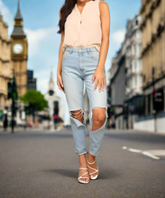Load image into Gallery viewer, Bold Moves Chiffon Top - Sand
