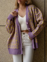 Load image into Gallery viewer, Meet Me In The Middle Printed Cardigan

