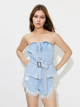 Load image into Gallery viewer, Feels Like Vintage Denim Tube Top
