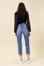 Load image into Gallery viewer, My Man High Waisted Boyfriend Jeans-Medium Stone
