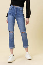 Load image into Gallery viewer, My Man High Waisted Boyfriend Jeans-Medium Stone
