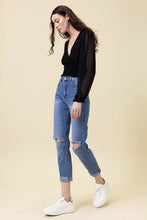 Load image into Gallery viewer, My Man High Waisted Boyfriend Jeans-Medium Stone

