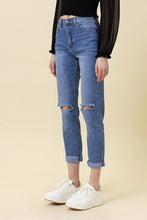 Load image into Gallery viewer, My Man High Waisted Boyfriend Jeans-Medium Stone
