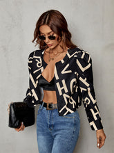 Load image into Gallery viewer, Taking The Lead Printed Jacket - Black
