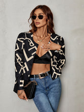 Load image into Gallery viewer, Taking The Lead Printed Jacket - Black
