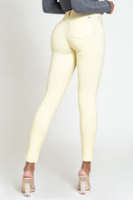 Load image into Gallery viewer, If you don&#39;t have this closet essential, you are missing out! These high rise, yellow, skinny jeans are made of super stretchy material and making them the jeans that every girl needs. They feature two back pockets and a front zipper and button to close. These are the pants that you can wear to work, dinner, or the club. Pair with heels and a great top to create the perfect outfit.
