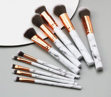 Load image into Gallery viewer, Moody Marble Professional Makeup Brushes
