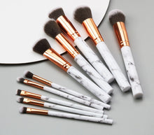 Load image into Gallery viewer, Moody Marble Professional Makeup Brushes
