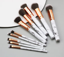 Load image into Gallery viewer, Moody Marble Professional Makeup Brushes
