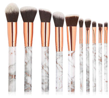 Load image into Gallery viewer, Moody Marble Professional Makeup Brushes
