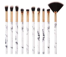 Load image into Gallery viewer, Moody Marble Professional Makeup Brushes
