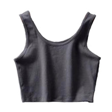 Load image into Gallery viewer, Add just the right touch of edge to your look with this sexy knitted cami crop top. Featuring a round neckline, our thick tank straps and a cropped fit. Pair with our faux leather leggings or our &quot;Hybrid Dream Jeans&quot;, high heels and statement handbag for a complete look we&#39;re loving.
