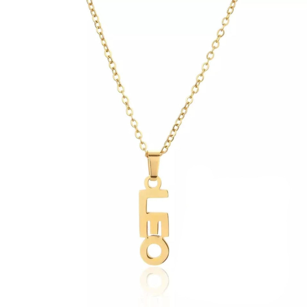 This Leo necklace is perfect for any outfit, you can also layer it with your favorite necklaces to create a unique style! Each sign of the Zodiac has its own symbol and a Cubic Zirconia finish for the constellation. You'll have heads turning, living glam, and feeling iconic with this vertical design.