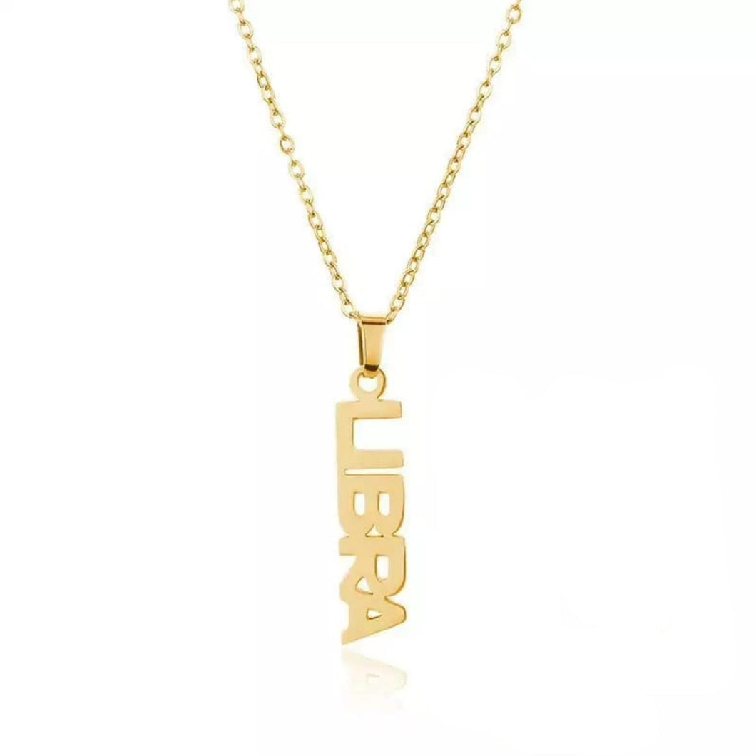 This Libra necklace is perfect for any outfit, you can also layer it with your favorite necklaces to create a unique style! Each sign of the Zodiac has its own symbol and a Cubic Zirconia finish for the constellation. You'll have heads turning, living glam, and feeling iconic with this vertical design.