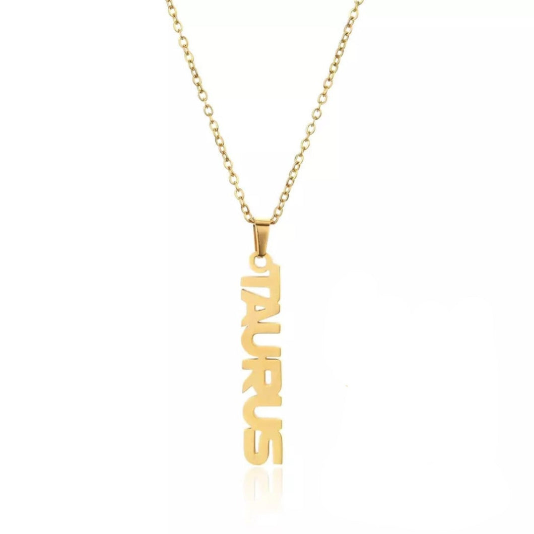 This Taurus necklace is perfect for any outfit, you can also layer it with your favorite necklaces to create a unique style! Each sign of the Zodiac has its own symbol and a Cubic Zirconia finish for the constellation. You'll have heads turning, living glam, and feeling iconic with this vertical design.