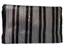 Load image into Gallery viewer, After looking high and low, traveling far and wide, our journey finally brought us to Night Life Sequin Clutch! This cute black clutch features rows of stunning black and silver sequin, and black fringe. Lift the top from the hidden magnetic closure to find a striped, lined interior with a sidewall pocket. Detachable chain strap.
