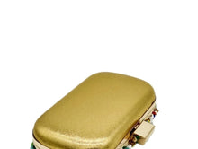 Load image into Gallery viewer, Become the ultimate trendsetter when pairing your outfits with our pretty Nubian multi color beaded clutch purse. Ideal for babe&#39;s who love a colorful wardrobe. Featuring a turquoise jewels, colorful beaded detailing, and with a hasp snap closure. This purse pairs perfectly with a any dress and some sexy high heels and some accessories to complete the look.
