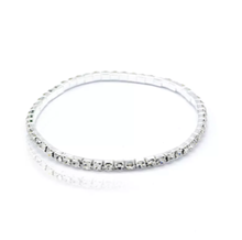 Load image into Gallery viewer, Silver Crystal Anklets are a great way to accessorize your favorite footwear in the most fashionable way possible. Set your outfit just right with this absolutely amazing iced out sexy silver diamond anklet adding some class &amp; sparkle to your look. Featuring adjustable lobster clasp closure.

