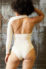 Load image into Gallery viewer, We&#39;re bringing you the ultimate crossover bodysuit! Perfect for building your favorite looks all year round. This bodysuit comes in a luxurious milky smooth soft fabric it is also wrinkle free. Our sexy crossover bodysuit featuring a sexy neckline, cut out back and snap seat closure. Made of materials that allow great stretch and breathable fabric. Style it with a blazer and jeans or one of our sexy pleated skirts matching high waist legging and heels to create a casual-chic look.
