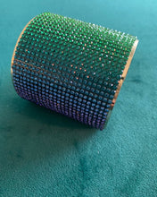 Load image into Gallery viewer, Rainbow Rhinestone Cuff Bracelet - Multi Color
