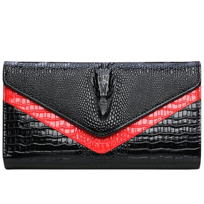 Accessorize your outfit of the day with a pop of color! This super cute clutch purse comes in a envelope shape featuring a faux alligator material, hasp and a removable crossbody strap.