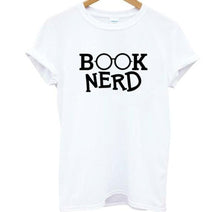 Load image into Gallery viewer, If you love to read books this shirt is for you. Get cozy and snug with hot coco and a book. Style this with your favorite denim jeans, high heels and handbag for a effortless outfit of the day.
