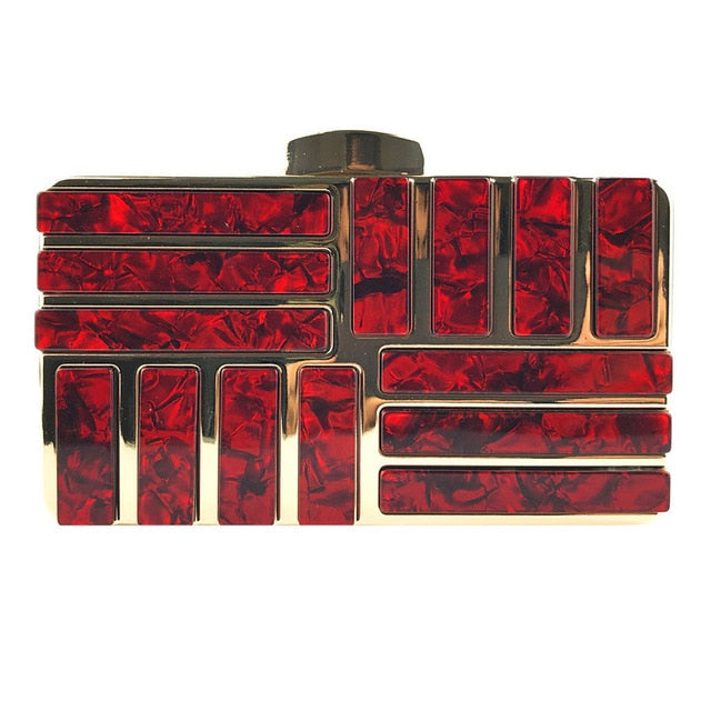 The marble acrylic clutch is elegant, glamorous and fashionable. Great present for your friend, your family or yourself. The unique & beautiful design will make you shining.