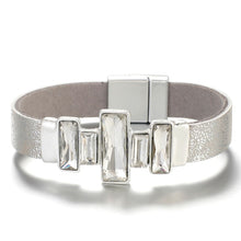 Load image into Gallery viewer, Fashionable, Trendy, Boho Style Bracelet for any occasion! No look is complete without the right accessories and we&#39;re loving this bracelet. Featuring a comfortable crystal leather bracelet, what&#39;s not to love?

